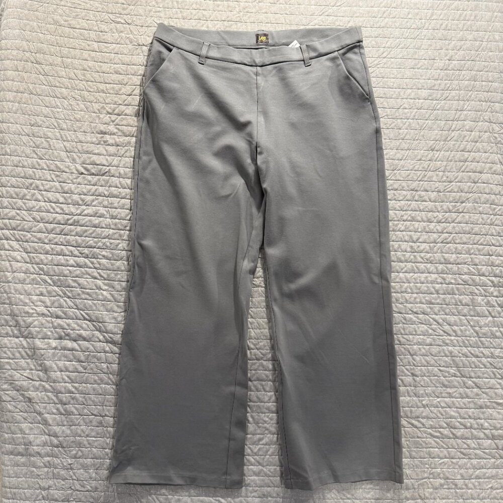 Women's Ultra Lux Comfort Any Wear Wide Leg Pant, 18 Long, Grey